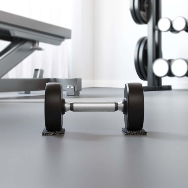 vidaXL Gumeni valjak Crna Guma