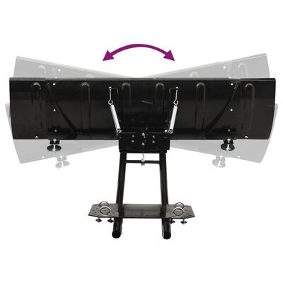 vidaXL Ralica za snijeg za ATV 150 x 38 cm crna