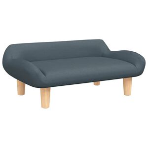 vidaXL Dječja sofa tamnosiva 70x40x24 cm tkanina