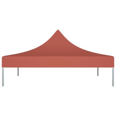 vidaXL Krov za šator za zabave 2 x 2 m terakota 270 g/m²