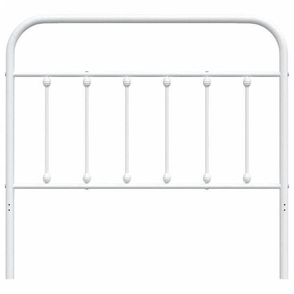 vidaXL Metalno uzglavlje bijelo 107 cm