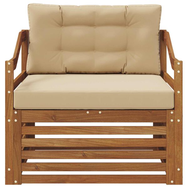 vidaXL Set vanjskih sofa Čvrsto drvo akacije Prirodna