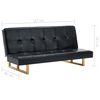 vidaXL Sofa na razvlačenje od umjetne kože crna