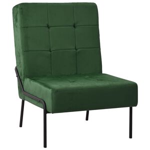 vidaXL Stolica za opu&scaron;tanje 65 x 79 x 87 cm tamnozelena bar&scaron;unasta