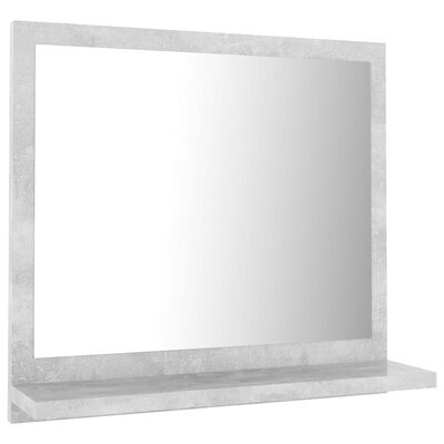 vidaXL Kupaonsko ogledalo boja betona 40x10,5x37 cm konstruirano drvo