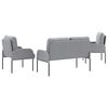 vidaXL Setovi sofa 3 pcs Svijetlo siva 115 x 56 x 80 cm &Scaron;perploča