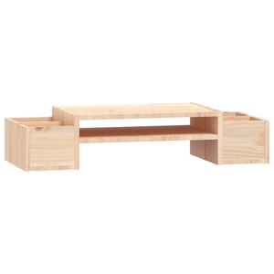 vidaXL Stalak za monitor 70 x 27,5 x 15 cm od masivne borovine