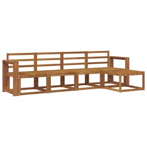 vidaXL Set vanjskih sofa 5 pcs Prirodna Čvrsto drvo akacije