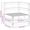 vidaXL Vrtni kutni kauč Masivna borovina Vosak Smeđa 62 x 62 x 70,5 cm