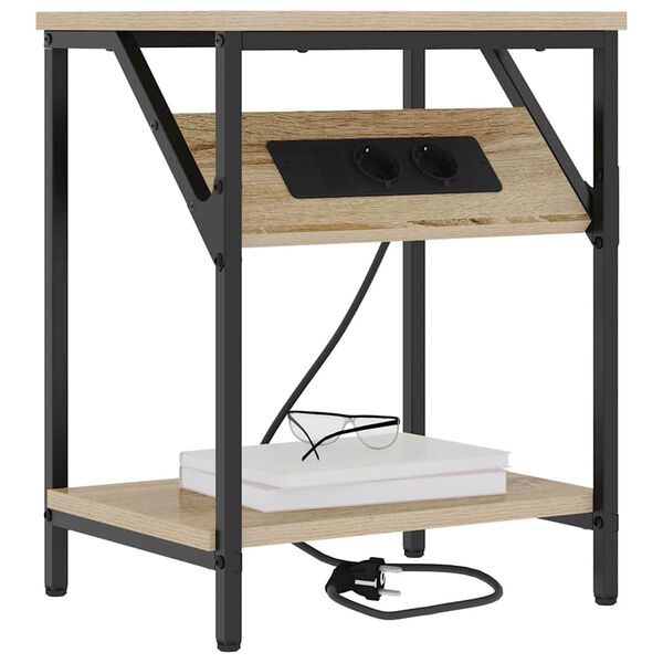 vidaXL Noćni ormar Sonoma hrast 38 x 30 x 48 cm Konstruirano drvo