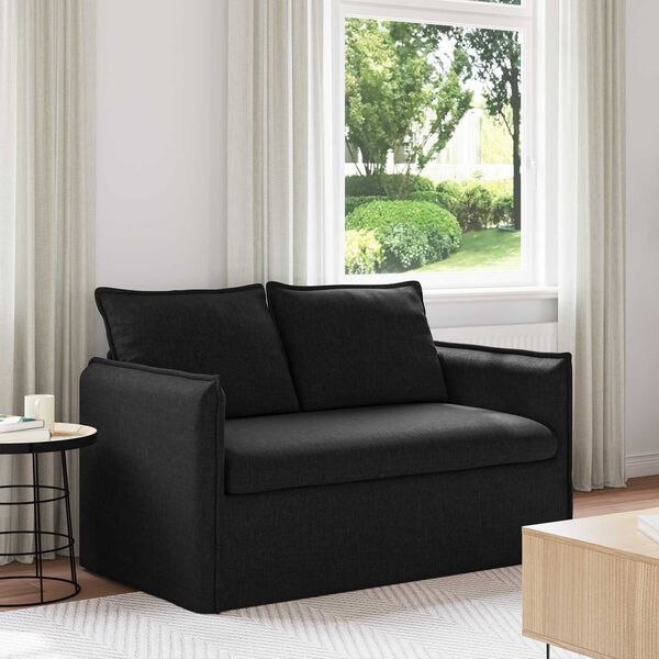 vidaXL Sofa 120cm Crna Metal
