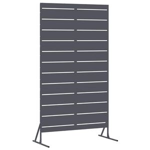 vidaXL Zaslon za privatnost 100 x 50 x 180 cm Čelik Antracit