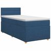 vidaXL Boxspring krevet s madracem Plava 100 x 200 cm Tkanina