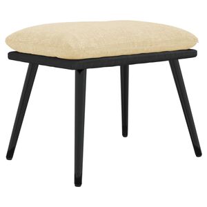 vidaXL Tabure krem 45x29,5x35 cm od tkanine i umjetne kože