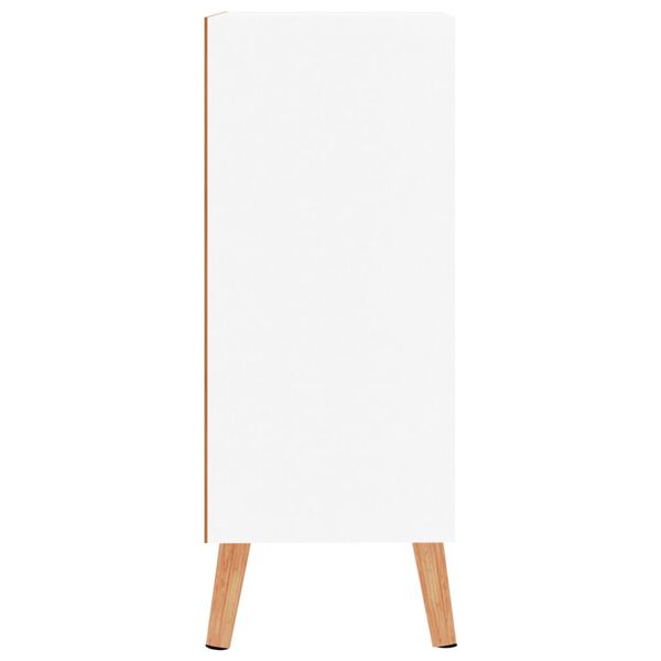 vidaXL Komoda bijela i boja hrasta 60 x 30 x 72 cm konstruirano drvo