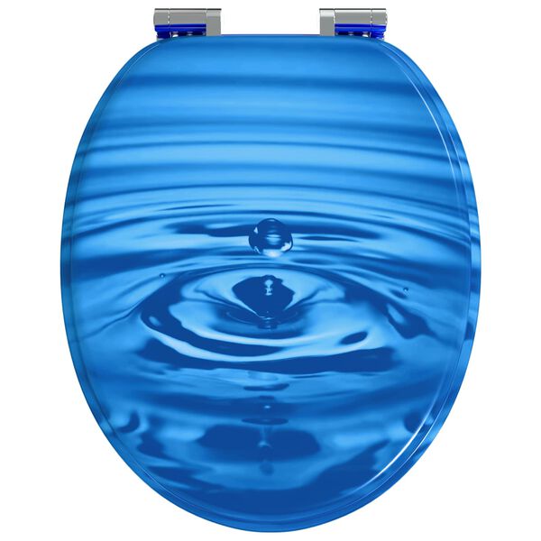 vidaXL WC daska Plave kapi 44 x 38 cm MDF ploča