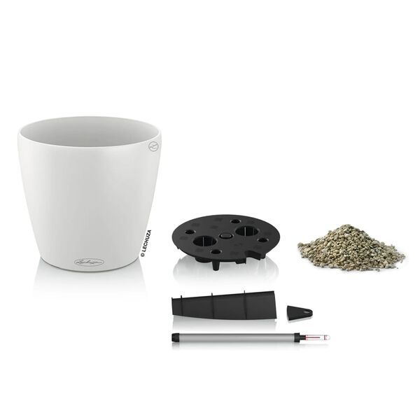 LECHUZA sadilica CLASSICO Color 18 ALL-IN-ONE bijela