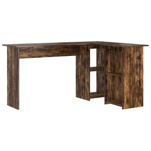vidaXL Stol Dimljeni hrast 142 x 102 x 73 cm Konstruirano drvo