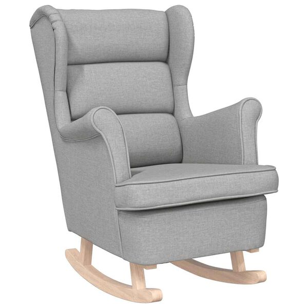 vidaXL Stolica za ljuljanje 74x90x102 cm oblačno siva od tkanine