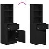 vidaXL Noćni ormarić crni 39x35x125 cm od konstruiranog drva