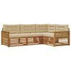 vidaXL Set vanjskih sofa 4 kom. Prirodna i bež
