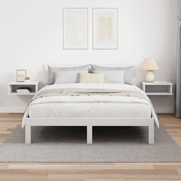 vidaXL Noćni ormarić 2 pcs Bijelo 40 x 31 x 15 cm Konstruirano drvo