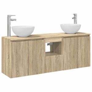 vidaXL Set ormarića za kupaonicu 3 kom. Hrast sonoma 129 x 41 x 80 cm