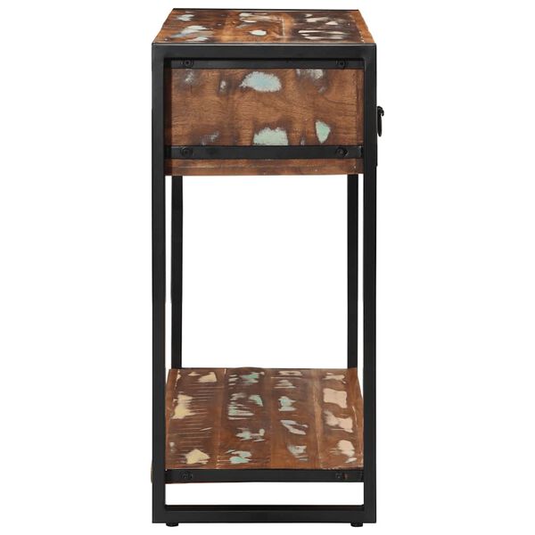 vidaXL Konzolni stol Višebojni 100x35x75 cm puno drvo obrađeno