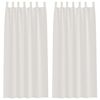 vidaXL Voile zavjesa sa zavjesama 2 pcs Krema 260 x 140 cm Poliester