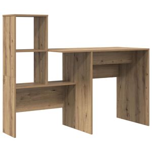 vidaXL Stol Umjetnički hrast Konstruirano drvo 131,5 x 50 x 106,5 cm
