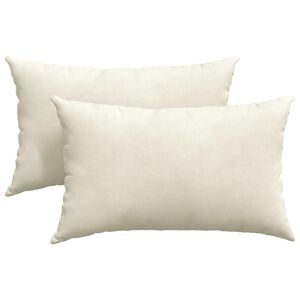 vidaXL Jastučići za sofu 2 pcs Krema 50 x 30 cm Kordura tekstil