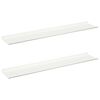 vidaXL Lebdeća polica Zidne 2 pcs Bijeli 100 x 18 x 2,5 cm Čelik