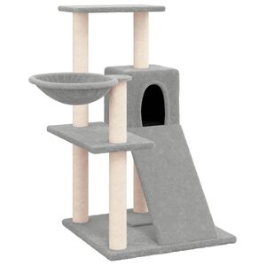 vidaXL Penjalica za mačke sa stupovima za grebanje svjetlosiva 82 cm