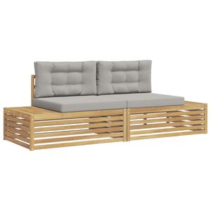 vidaXL Set vanjskih sofa Bijela 230,5 x 83 x 73 cm Poliester