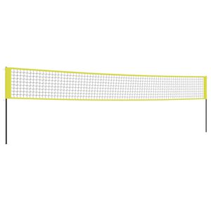 vidaXL Mreža za odbojku žuto-crna 823 x 244 cm od PE tkanine