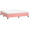 vidaXL Okvir za krevet ružičasti 160x200 cm baršunasti