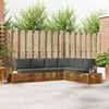 vidaXL Set vanjskih sofa s jastukom 6 Komad Prirodna i antracit