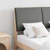 vidaXL Tapecirani uzglavlje Tamno siva 135 cm Čvrsto borovo drvo