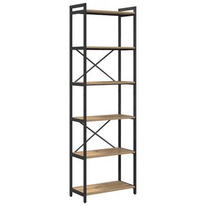 vidaXL Polica Umjetnički hrast 60 x 30 x 189,5 cm Konstruirano drvo