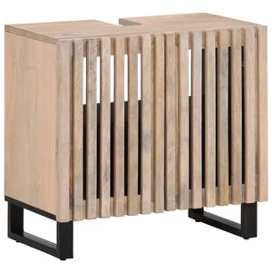 vidaXL Kupaonski ormarić za umivaonik 62x34x58 cm masivno drvo manga