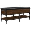 vidaXL Klupa za cipele boja hrasta 102x42x45 cm od konstruiranog drva