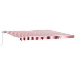vidaXL Povlačivi tende Crvena 450 &times; 300 cm Poliester i aluminij