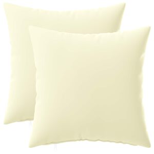 vidaXL Presvlaka za jastuk 2 pcs HEERLEN Krem 30 x 30 cm Poliester