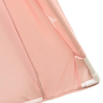 vidaXL Dječji šator tipi od poliestera ružičasti 115 x 115 x 160 cm