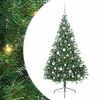 vidaXL Umjetno predsvijetljeno božićno drvce Zelena 180 cm PVC