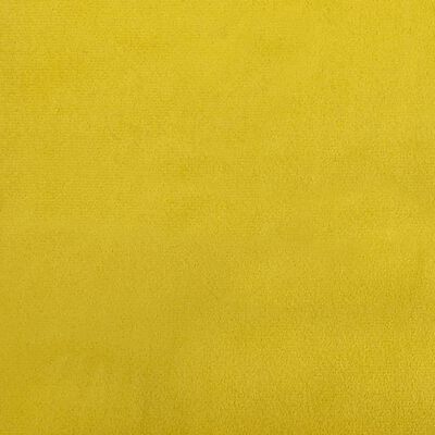 vidaXL Kutna garnitura na razvlačenje žuta 271x140x70 cm baršunasta