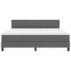 vidaXL Krevet s opruga kutije Tamno siva 180 x 200 cm tkanina