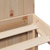 vidaXL Krevet s regalom za knjige bez madraca 120x190 cm od borovine