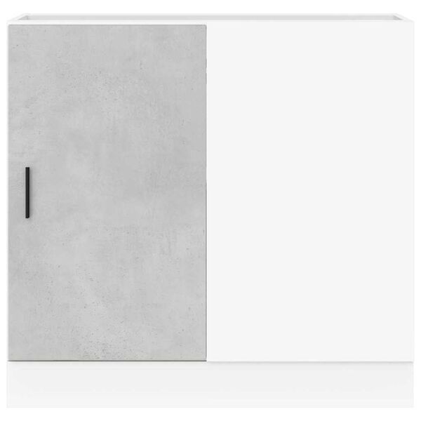 vidaXL Podni ormarić za umivaonik "Lyon" betonsko siva boja, inženjersko drvo