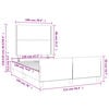 vidaXL Okvir kreveta bez madraca krem 120x190 cm od tkanine